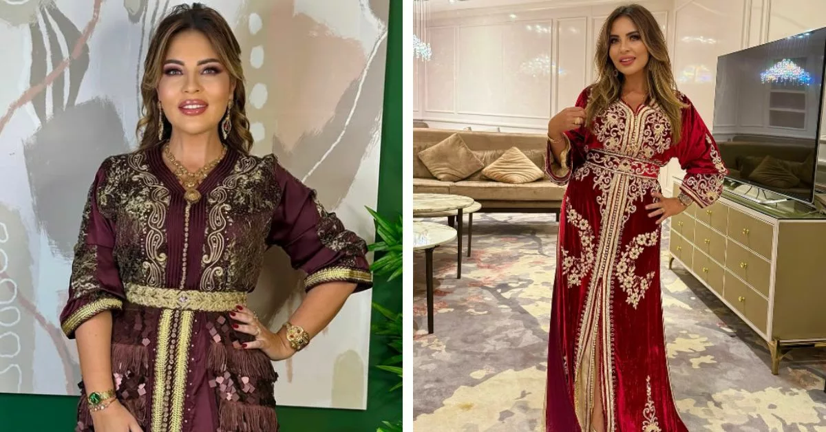 اخر اطلالة للفنانة فاطمة الزهراء العروسي بقفطان مغربي مميز