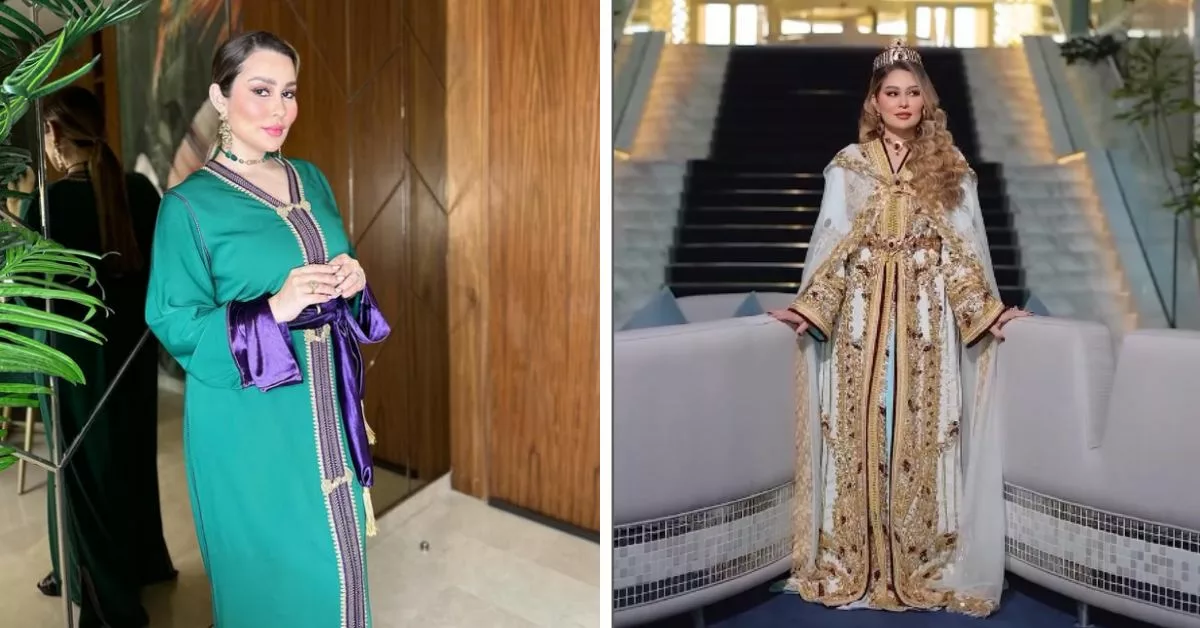 عبير براني تبهر متابعيها بإطلالة قفطان العروس في أحدث ظهور