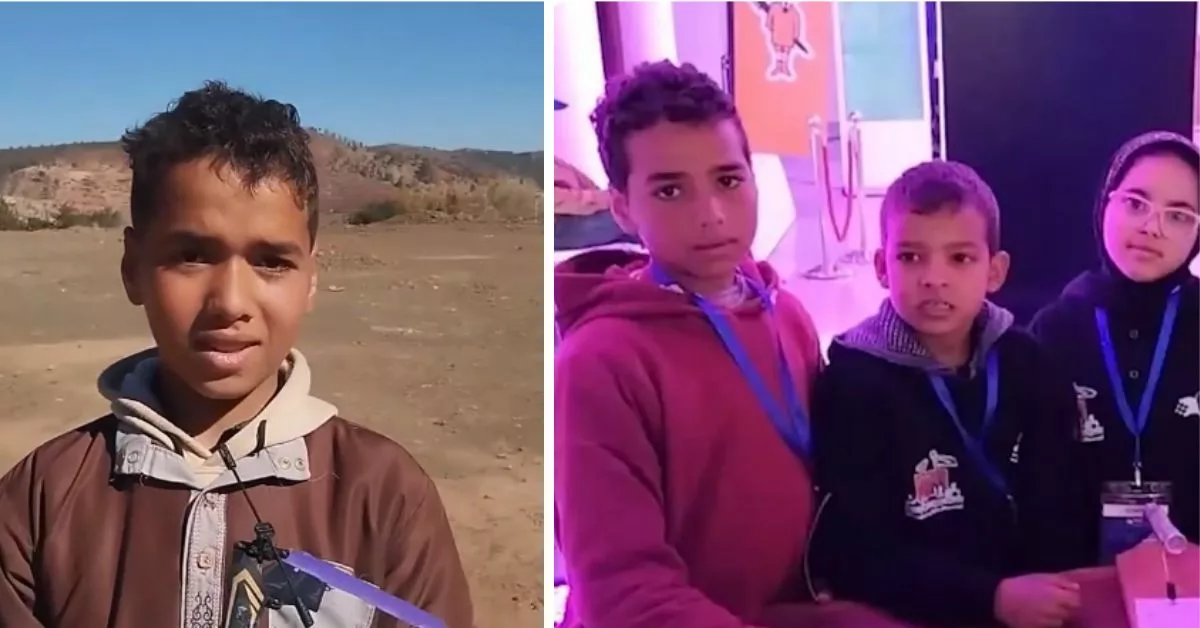 طفل مغربي من جبال الحوز يبتكر مروحة من قنينة شامبو ويلفت الأنظار