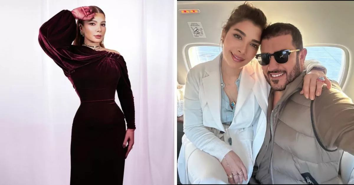 أصالة نصري تهدي جائزة Joy Award لزوجها بكلمات مليئة بالحب