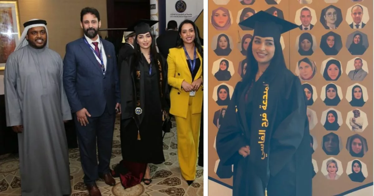 تكريم الفنانة فرح الفاسي بملتقى مبدعي العرب بأبو ظبي