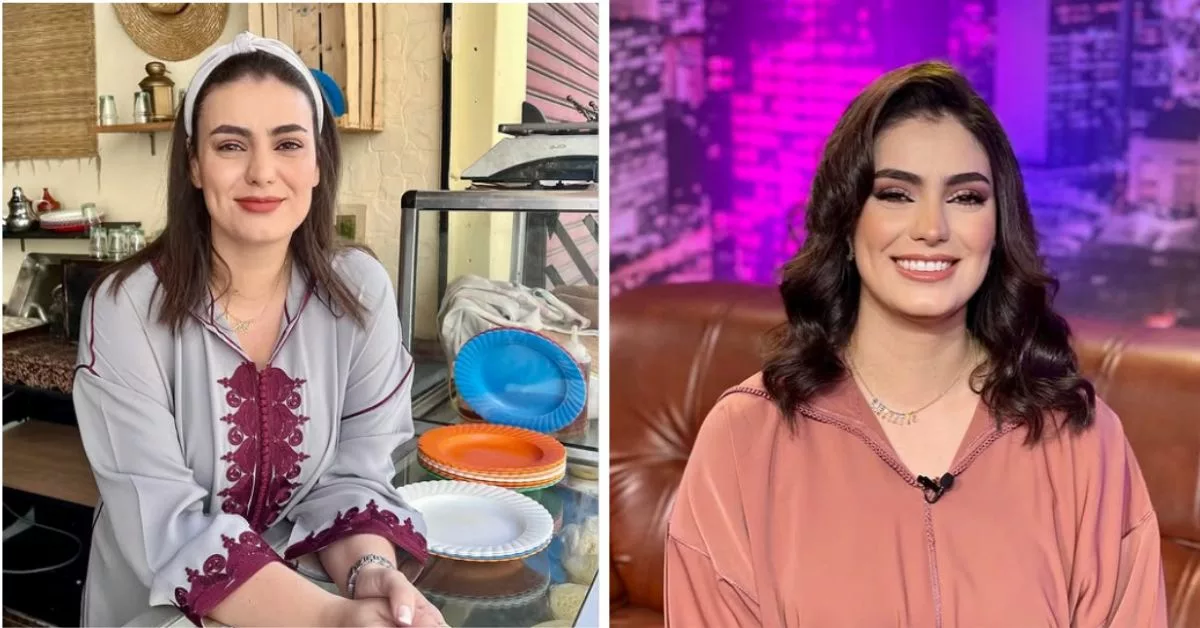 غيثة لكزولي تتألق بالقفطان المغربي خلال فترة الحمل