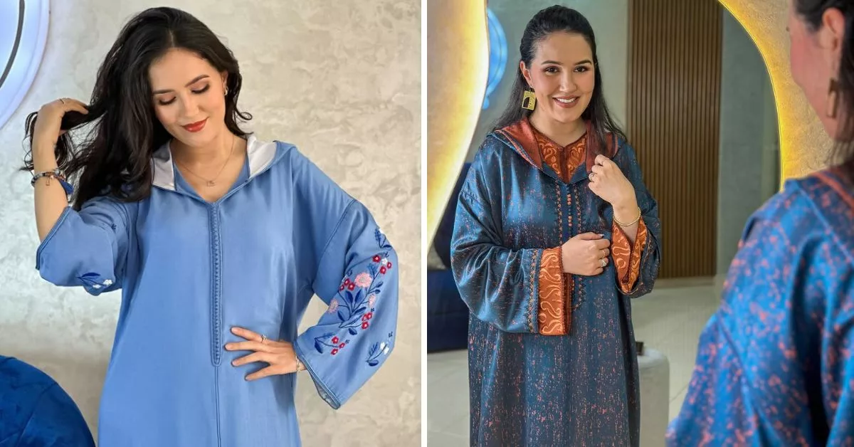 هند بنجبارة تتألق بأحدث موديلات الجلابة الشتوية 2025