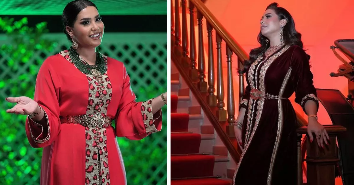 هدى سعد تتألق بقفطان بسيط وأنيق في آخر ظهور لها