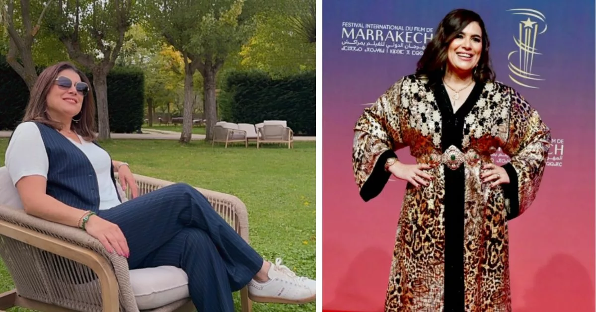 نورة الصقلي تستمتع بأجواء سوق الأحد في أصيلة