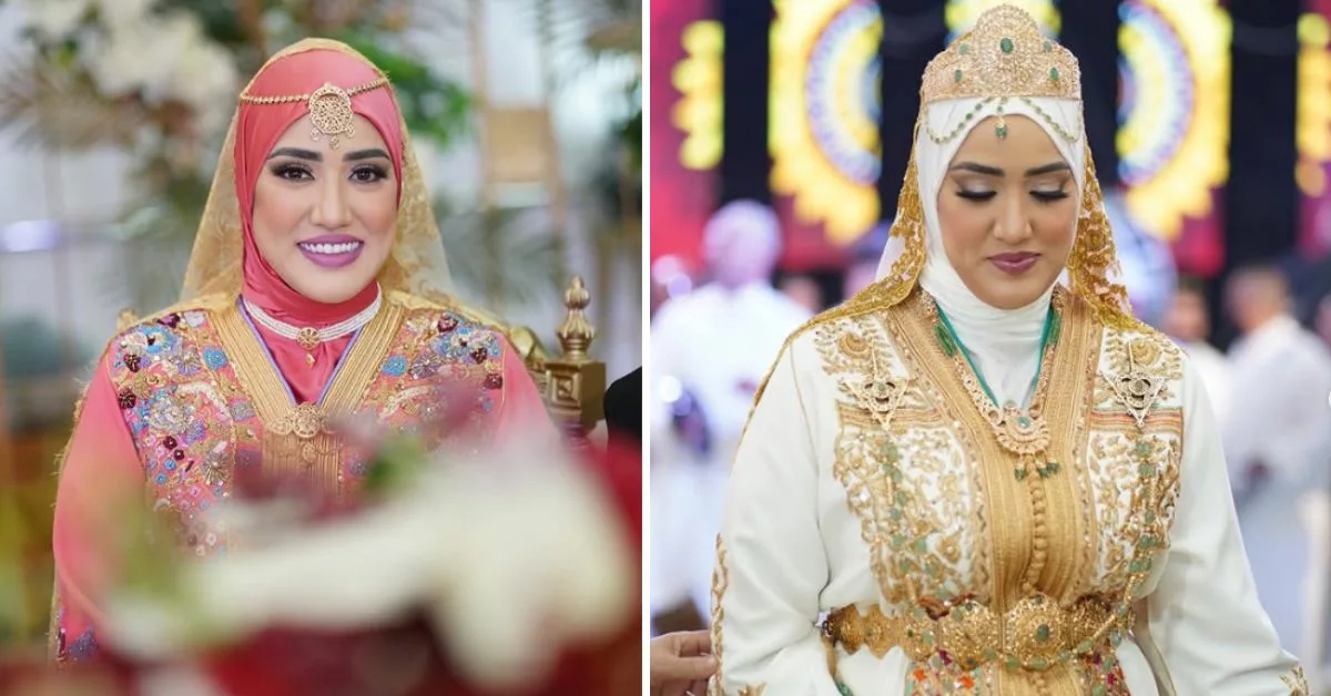 سارة أبو جاد تتألق بتكشيطة موبرة اخر طراز في حفل عقد قران شقيقها