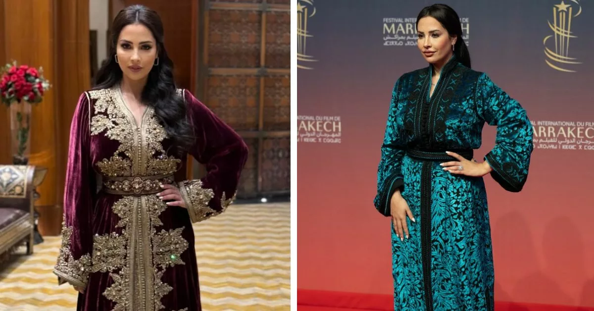 بعد فقدانها الكثير من وزنها ابتسام العروسي تتألق بقفطان مغربي راقي