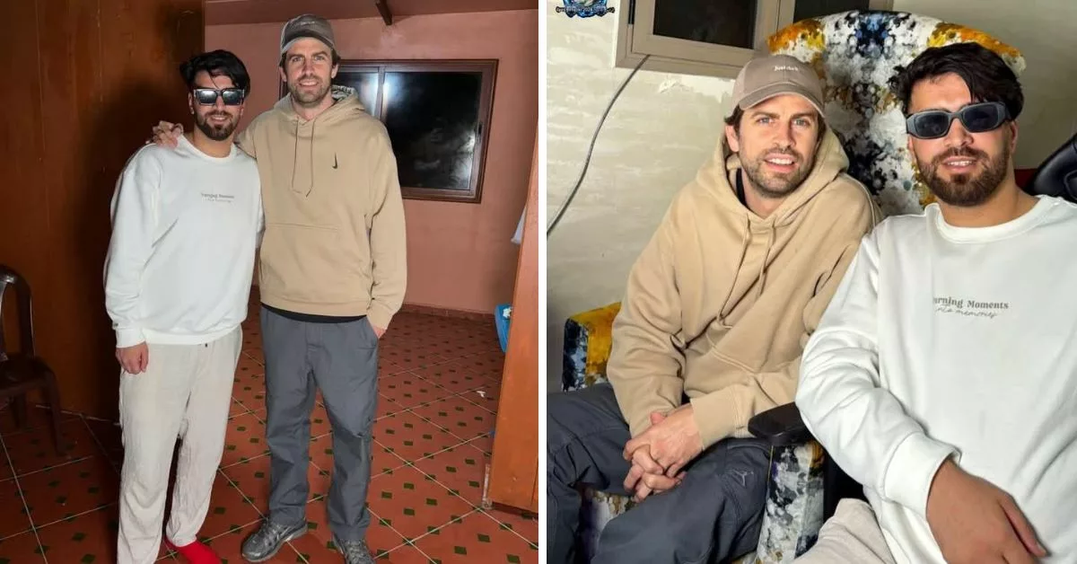 بعد استقباله في منزله الياس المالكي يقدم هدية مغربية للنجم الاسباني جيرار بيكي