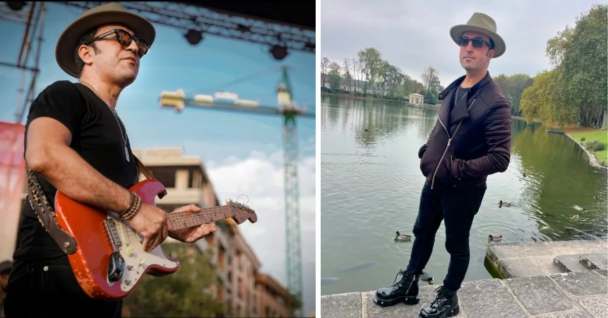 عصام كمال يستمتع بجولة صباحية مع مولوده الجديد في أحضان الطبيعة