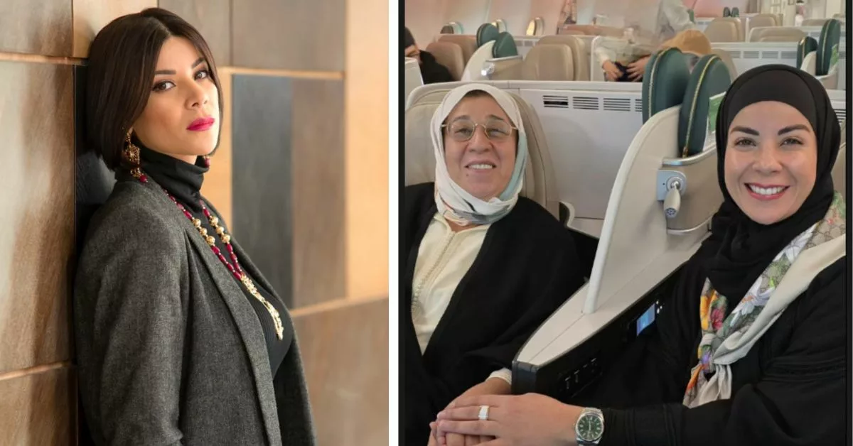 بعد عشر سنوات من فقدان والدها ليلى حديوي تؤدي مناسك العمرة رفقة والدتها