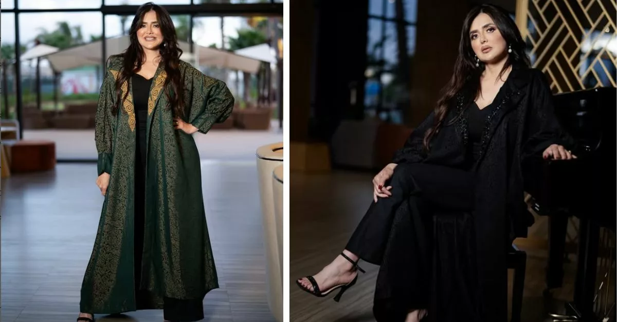 أولى اطلالات نرجس الحلاق بأزياء من علامتها التجارية الجديدة rafen_fashion