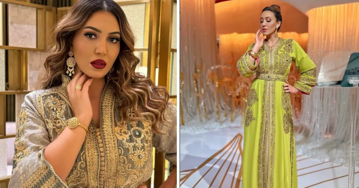أسماء لمنور تتألق بقفطان مغربي بتصميم جديد للمصمم Mautassin