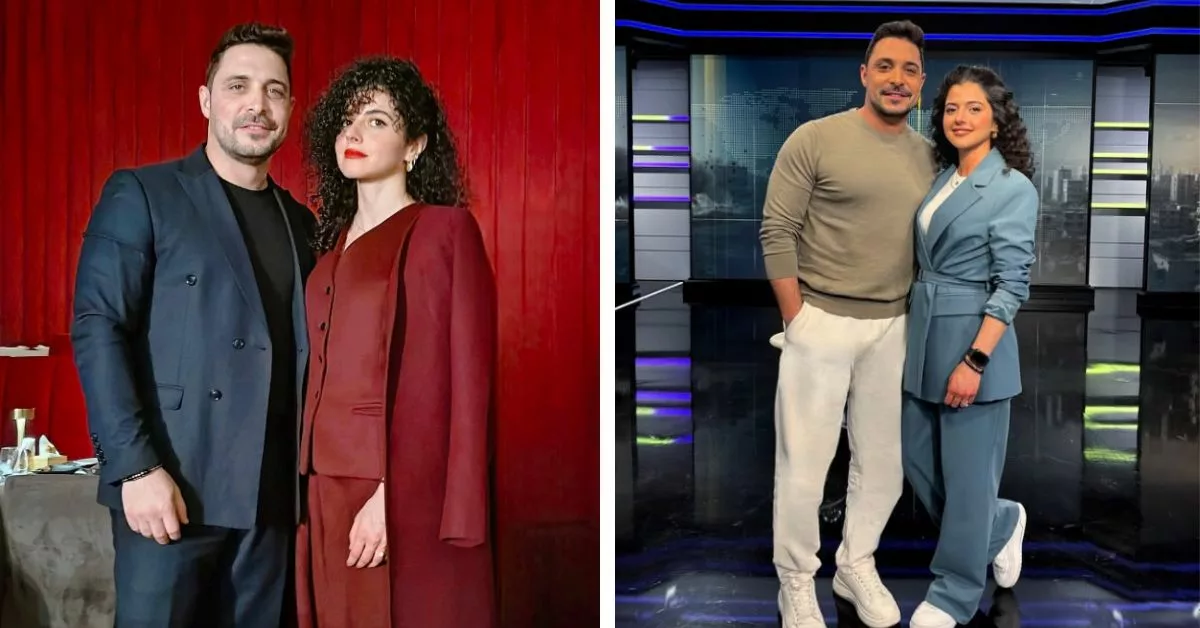 صور عقد قران الممثلة ندى بلقاسمي و الاعلامي خليل جمال من المدينة المنورة