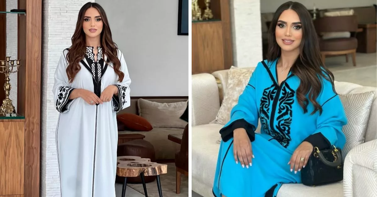 بمناسبة رمضان نادية ايت تتألق بجلابة مغربية بتصميم جديد