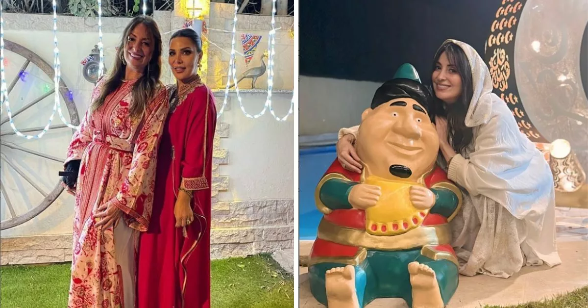 الفنانة المصرية نرمين الفقي تستعرض اطلالتها بالقفطان المغربي في حفل سحور القاهرة