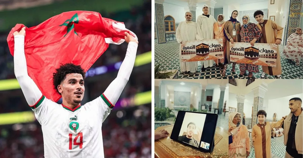 زكرياء أبو خلال و أيمن برقوق يهديان عمرة لفائدة القاطنين بدار المسنين