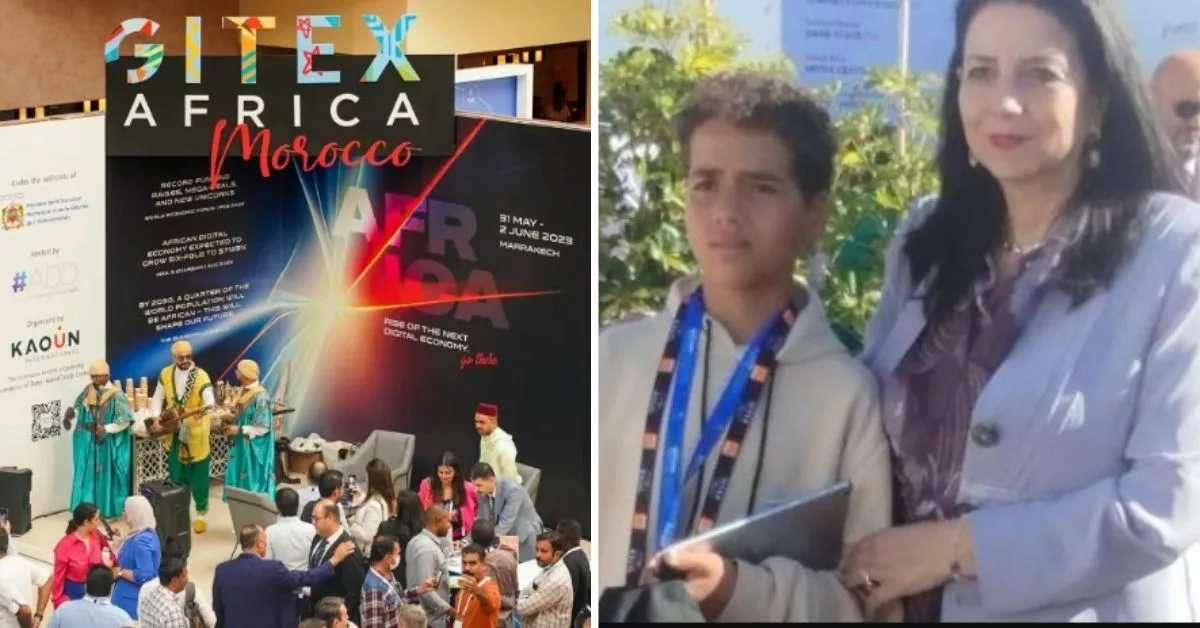 أمين أخباش يستعرض اختراعاته بمعرض جيتكس إفريقيا للتكنولوجيا