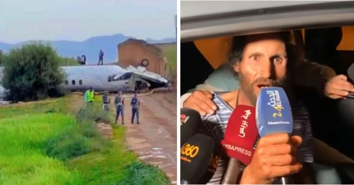 سقوط طائرة قرب مطار فاس سايس يسفر عن اصابة راعي غنم مغربي