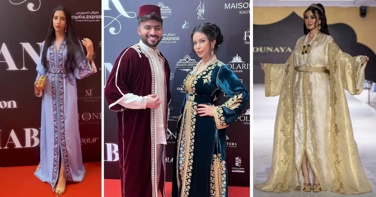 اطلالات المشاهير بمهرجان القفطان المغربي في أبو ظبي