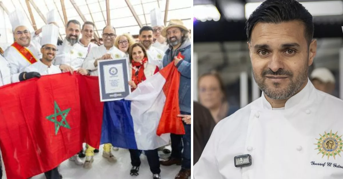 شاف حلواني مغربي يدخل موسوعة غينيس في فرنسا ب"أطول كعكة فراولة في العالم "