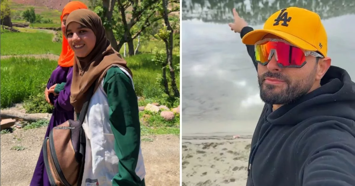 مؤثر مغربي يوثق مشوار تلميذتين تقطعان 5000 متر يوميا للوصول الى المدرسة