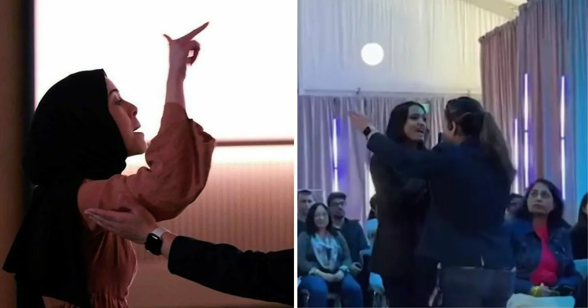 بعد المغربية ابتهال أبو السعد موظفة أخرى تقاطع"بيل غيتس"خلال حفل ميكروسوفت