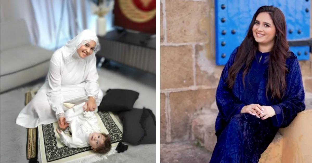 بالزي المغربي الأصيل سارة أستيري تحتفل بعيد الفطر رفقة ابنها