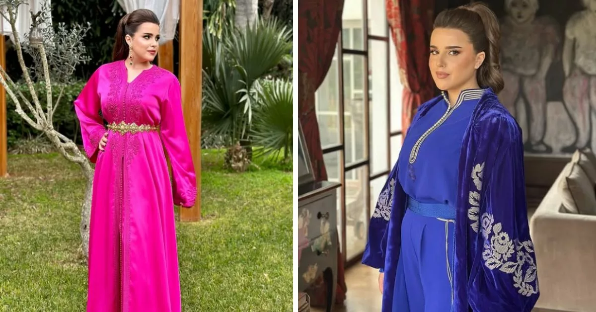 يسرى بوحموش تتألق باطلالة العروس بقفطان مغربي مميز