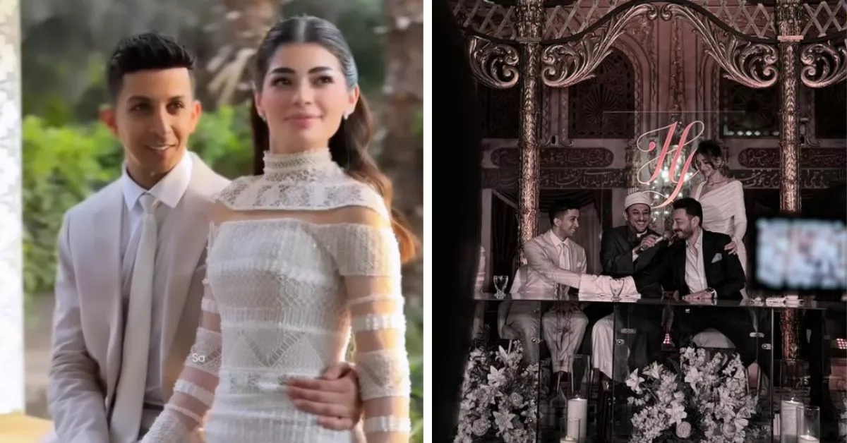 في أجواء بسيطة أحمد زاهر يحتفل بعقد قران ابنته ليلى بالدموع