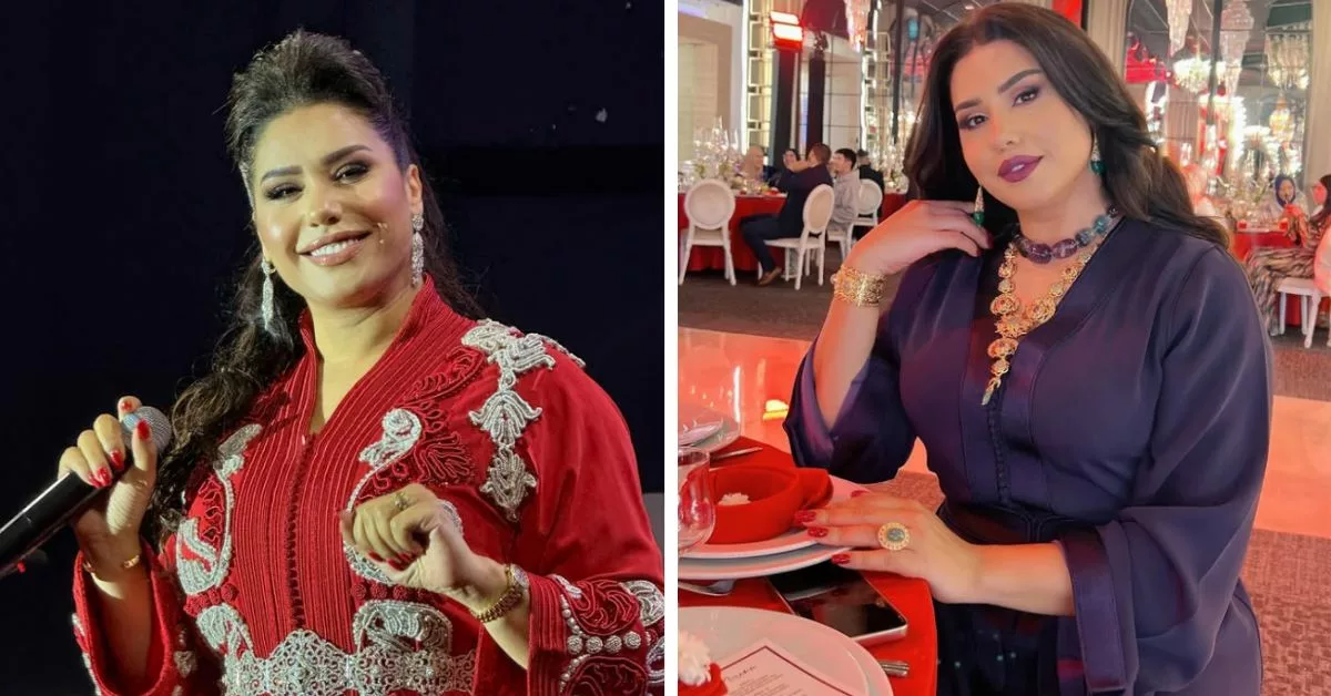 هدى سعد تتألق بقفطان أبيض ذهبي يجمع بين البساطة و الجمال