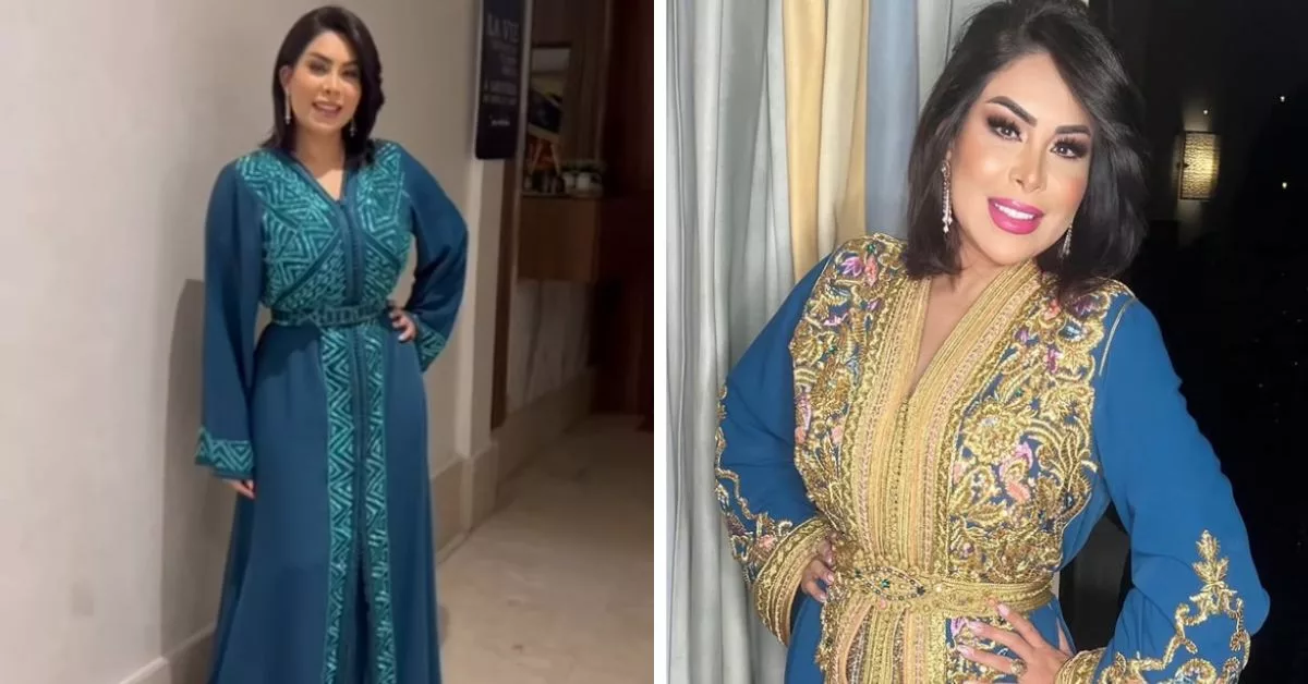 اطلالة نجاة رجوي بالقفطان المغربي في حفلة خاصة ب"العونيات"