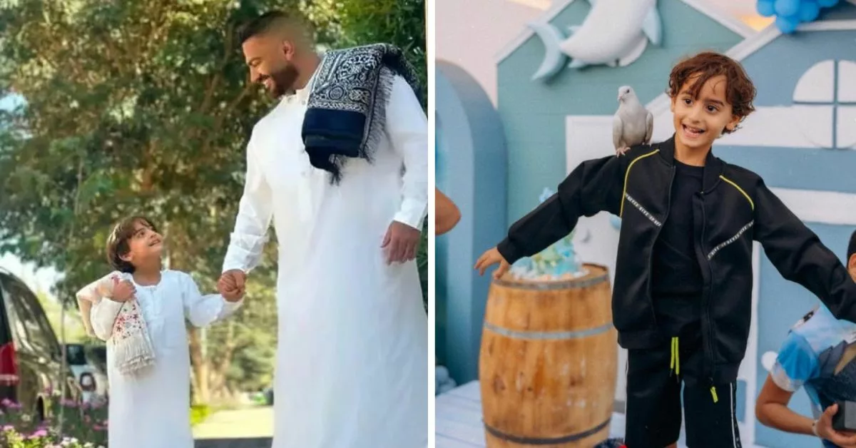 بعد قلق جمهوره تامر حسني يشرح أعراض انفجار الزائدة التي ظهرت على ابنه آدم