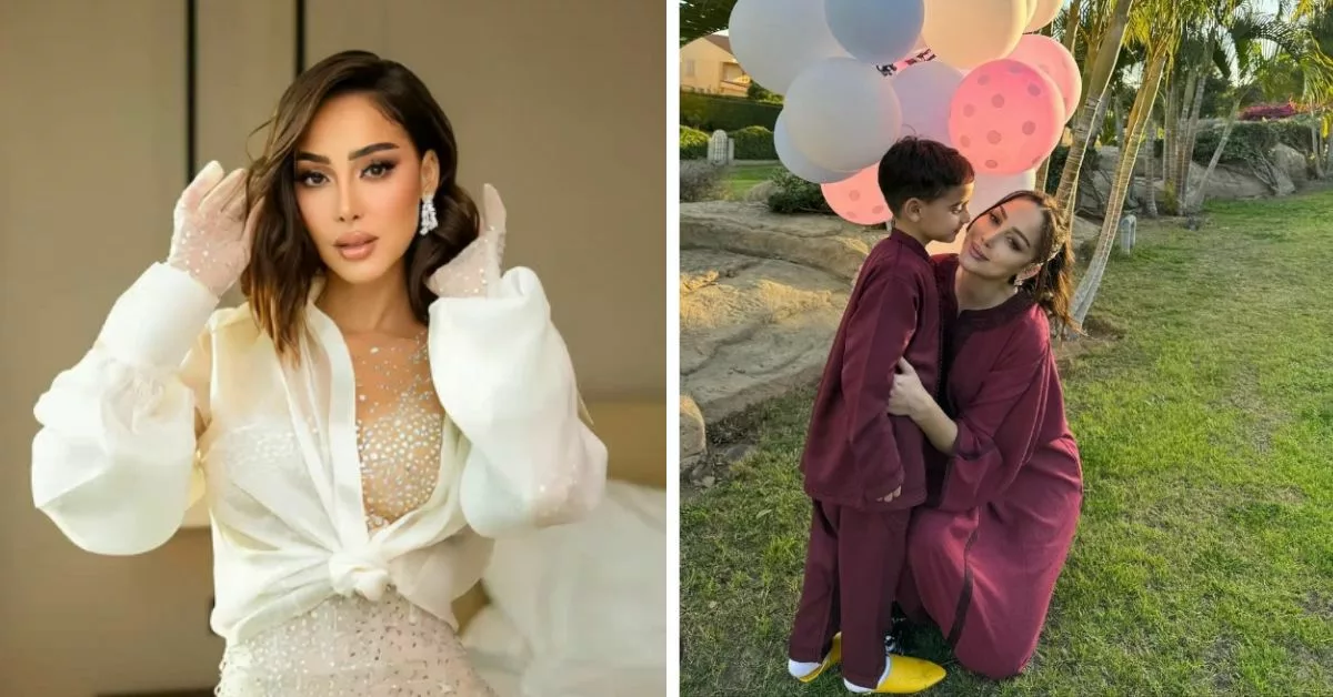 من المستشفى بسمة بوسيل تطلب من متابعيها الدعاء لابنها آدم بالشفاء