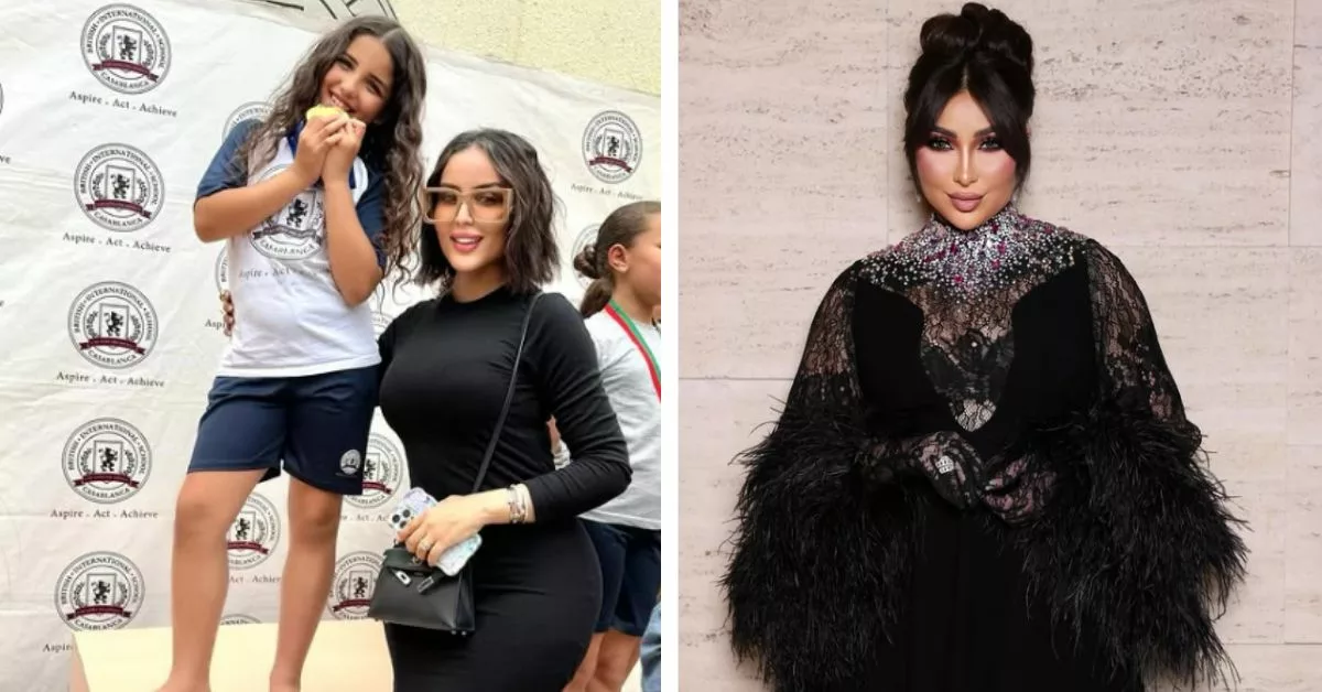 دنيا بطمة تشارك فرحتها بابنتها غزل بعد فوزها بمسابقة للسباحة