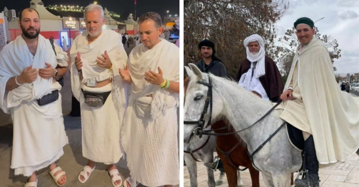 الحجاج الاسبان يصلون الى عرفات بعد رحلة حج طويلة على صهوة الخيول