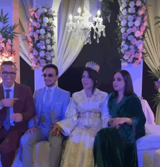 أمنية الصديقي تحتفل بزفافها بحضور العائلة و الأصدقاء