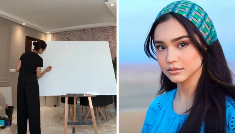 ريم فكري تكشف موهبتها المخفية في الرسم