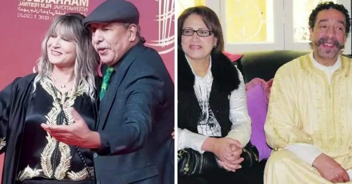 عبد الإله عاجل و زوجته يضفيان البهجة على البساط الأحمر