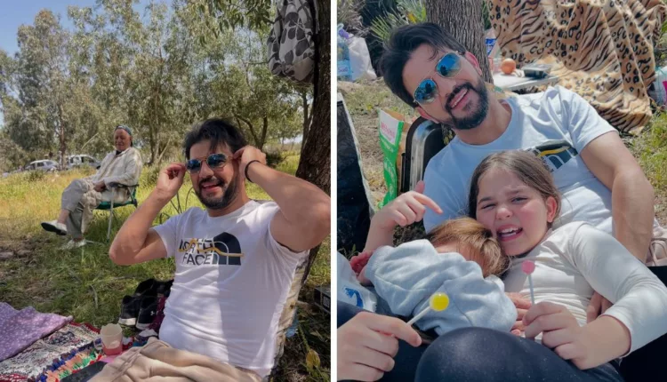 لطفي عمر يشارك جمهوره لحظة عائلية وسط الغابة