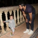 تامر حسني وبسمة بوسيل مع إبنتهم تاليا في صور رائعة