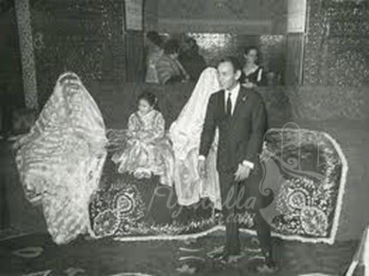 صورة نادرة من زفاف الحسن الثاني