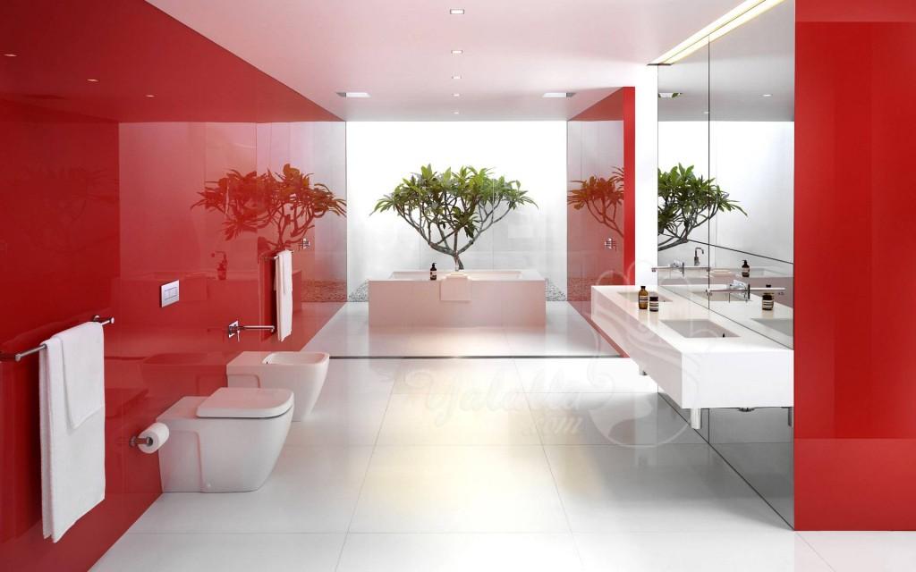 fascinating-beautiful-contemporary-white-red-bathroom