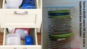 طرق رااائعة و أفكار و مثالية لترتيب العلب البلاستيكية و الأواني و التوابل في دولاب مطبخك