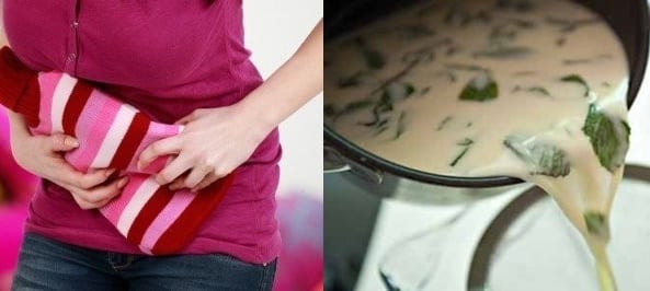 خلطة الحليب والنعناع لتتخفيف من ألم الدورة الشهرية