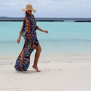 بالصور...الاعلامية المغربية مريم سعيد تستمتع بعطلة خيالية في جزر المالديف