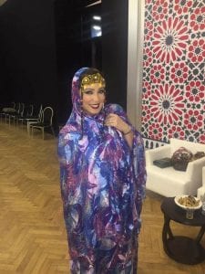 سميرة البلوي بإطلالة صحراوية قمة في الأناقة في sahara fashion show