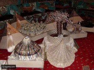 تشكيلة من هدايا او دفوع العروسة المغربية