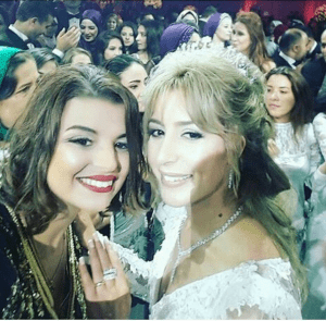 بالفيديو والصور حفل زفاف الفنانة المغربية جنات مهيد يشعل مواقع التواصل..الف مبروك