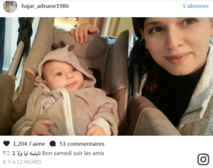 الفنانة المغربية هاجر عدنان تنشر أول صورة لابنها غالي فهل يشبهها؟
