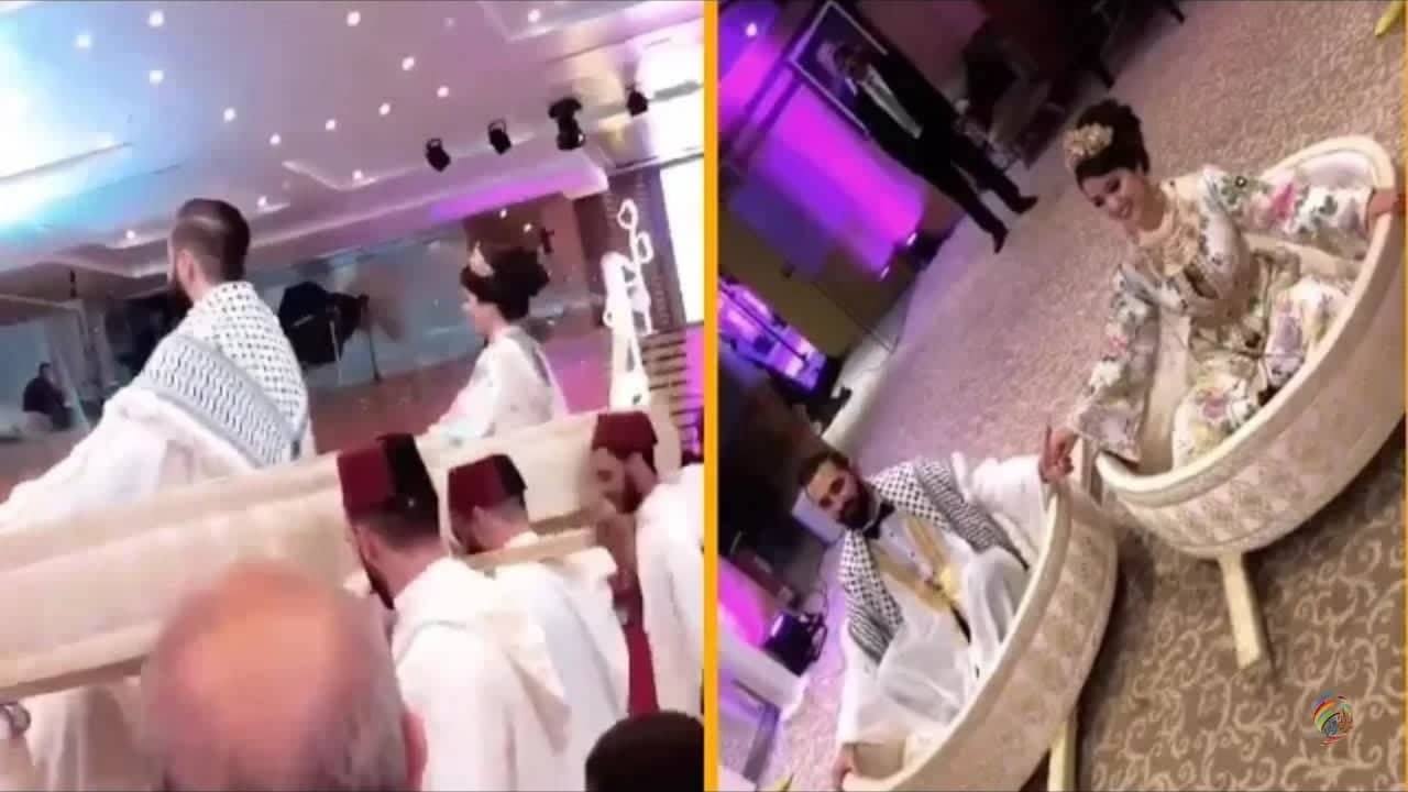بالفيديو..حفل زفاف مغربية بفلسطيني يلهب مواقع التواصل الاجتماعي